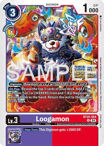 [BT20-064](U) Loogamon (Regionals 25-26 Season 2) (Foil)