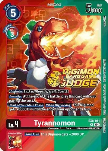 [EX08-011](R) Tyrannomon (Judge Pack 2025 Wave 1) (Foil)