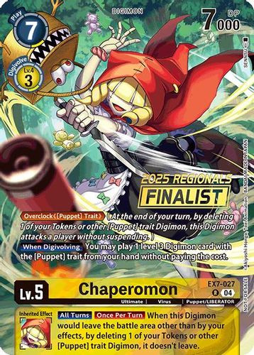 [EX07-027](R) Chaperomon (2025 Regionals Finalist) (Foil)