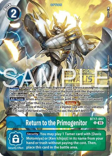 [BT17-097](U) Return to the Primogenitor (2025-26 Regionals Season 2 Finalist) (Foil)