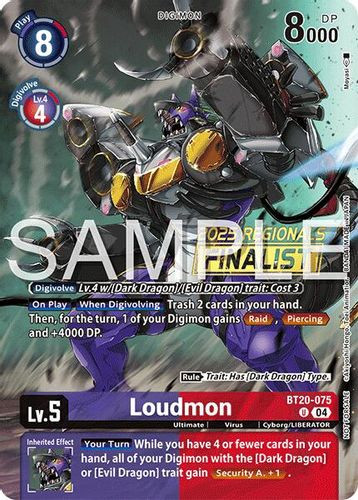 [BT20-075](U) Loudmon (2025-26 Regionals Season 2 Finalist) (Foil)