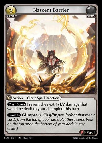 |GA09|<1st>[RDO-EN-101](C) Nascent Barrier