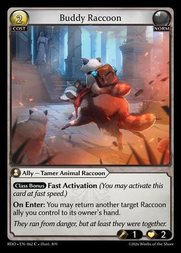 |GA09|<1st>[RDO-EN-062](C) Buddy Raccoon {Foil}