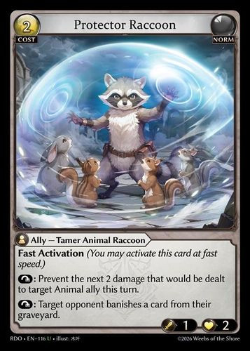 |GA09|<1st>[RDO-EN-116](U) Protector Raccoon {Foil}