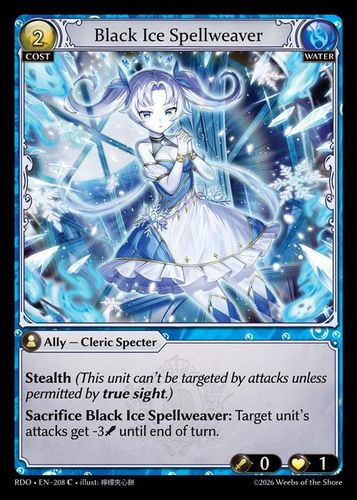 |GA09|<1st>[RDO-EN-208](C) Black Ice Spellweaver {Foil}