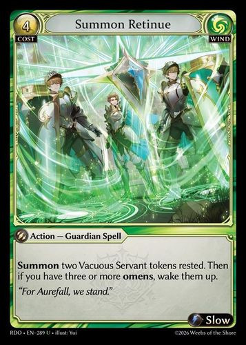 |GA09|<1st>[RDO-EN-289](U) Summon Retinue {Foil}