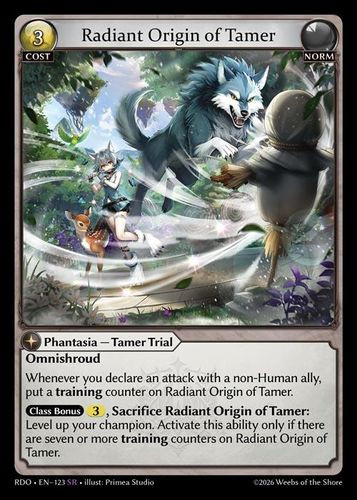 |GA09|<1st>[RDO-EN-123](SR) Radiant Origin of Tamer {Foil}