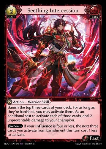 |GA09|<1st>[RDO-EN-345](SR) Seething Intercession {Foil}