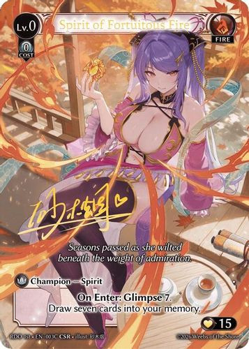 |GA09|<1st>[RDO-EN-003C](CSR) Spirit of Fortuitous Fire {Foil}