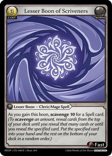|GA09|<1st>[RDOP-EN-40](C) Lesser Boon of Scriveners