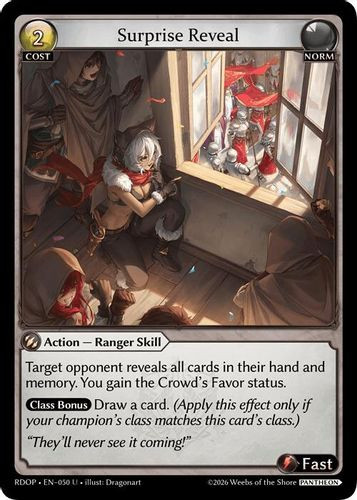 |GA09|<1st>[RDOP-EN-50](U) Surprise Reveal
