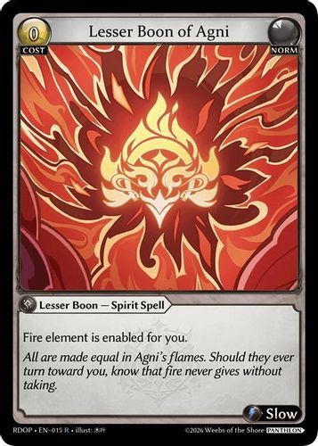 |GA09|<1st>[RDOP-EN-15](R) Lesser Boon of Agni