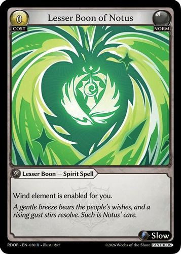 |GA09|<1st>[RDOP-EN-30](R) Lesser Boon of Notus