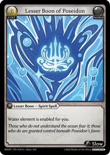 |GA09|<1st>[RDOP-EN-34](R) Lesser Boon of Poseidon