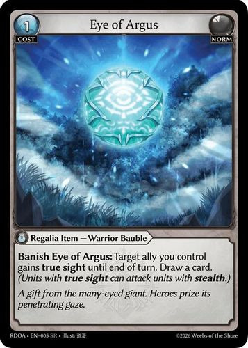 |GA09|<1st>[RDOA-EN-05](SR) Eye of Argus {Alt Foil}