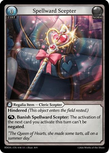 |GA09|<1st>[RDOA-EN-18](SR) Spellward Scepter {Alt Foil}