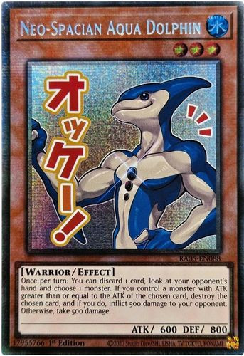[RA05-EN088] Neo-Spacian Aqua Dolphin (Text Art) (Starlight Rare)<1st>