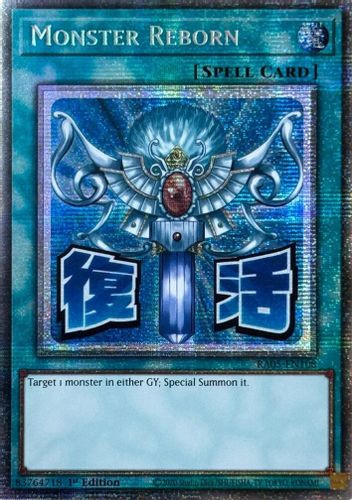 [RA05-EN108] Monster Reborn (Text Art) (Starlight Rare)<1st>