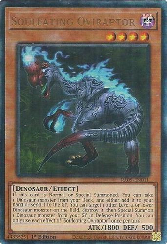 [RA05-EN011] Souleating Oviraptor (Ultimate Rare)<1st>