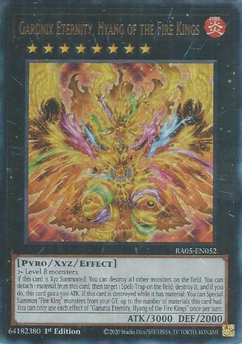 [RA05-EN052] Garunix Eternity, Hyang of the Fire Kings (Ultimate Rare)<1st>