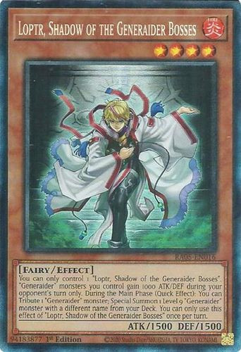 [RA05-EN016] Loptr, Shadow of the Generaider Bosses (Collector's Rare)<1st>