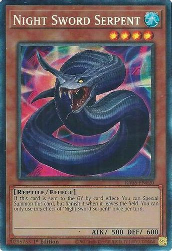 [RA05-EN020] Night Sword Serpent (Collector's Rare)<1st>