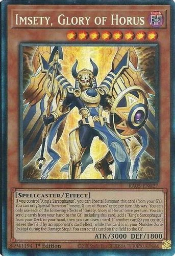 [RA05-EN027] Imsety, Glory of Horus (Collector's Rare)<1st>