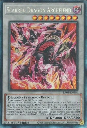 [RA05-EN044] Scarred Dragon Archfiend (Collector's Rare)<1st>