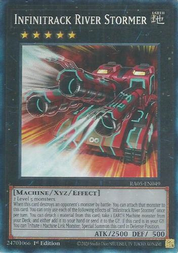 [RA05-EN049] Infinitrack River Stormer (Collector's Rare)<1st>