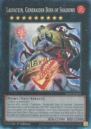 [RA05-EN051] Laevatein, Generaider Boss of Shadows (Collector's Rare)<1st>