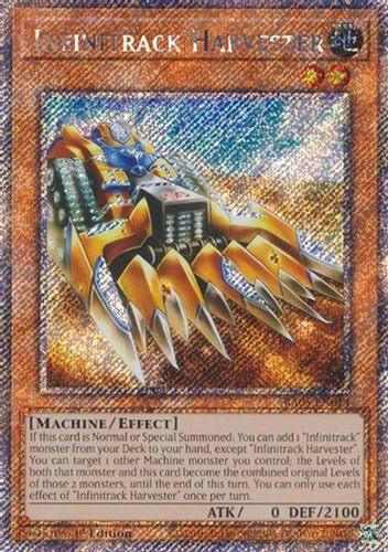 [RA05-EN014] Infinitrack Harvester (Platinum Secret Rare)<1st>