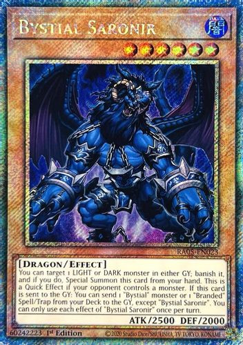 [RA05-EN023] Bystial Saronir (Platinum Secret Rare)<1st>