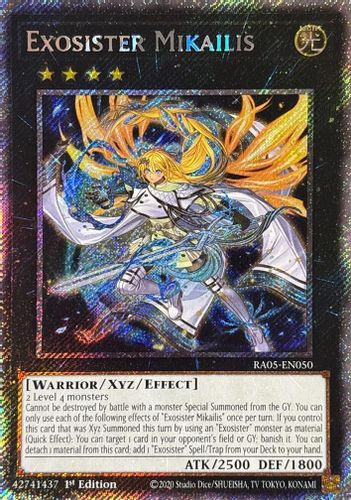 [RA05-EN050] Exosister Mikailis (Platinum Secret Rare)<1st>