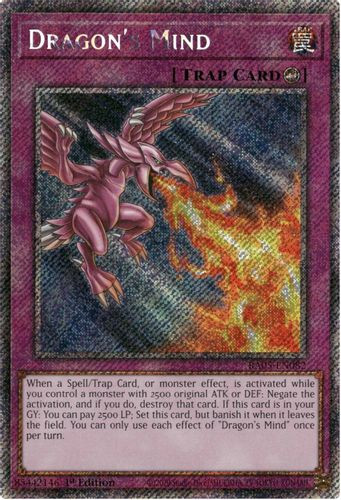 [RA05-EN082] Dragon's Mind (Platinum Secret Rare)<1st>