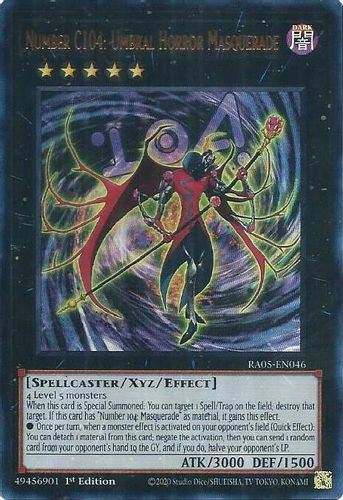 [RA05-EN046] Number C104: Umbral Horror Masquerade (Ultra Rare)<1st>