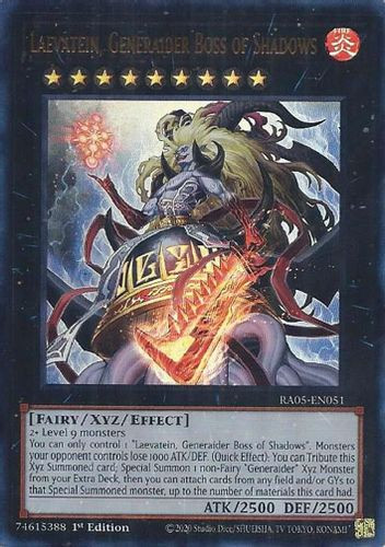 [RA05-EN051] Laevatein, Generaider Boss of Shadows (Ultra Rare)<1st>