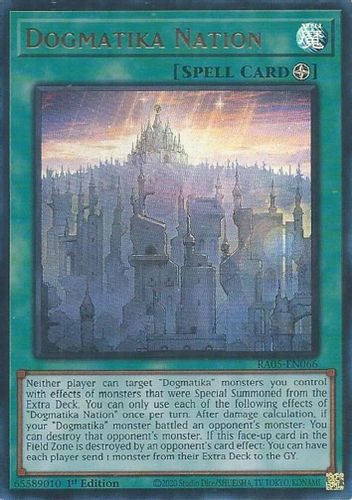 [RA05-EN066] Dogmatika Nation (Ultra Rare)<1st>