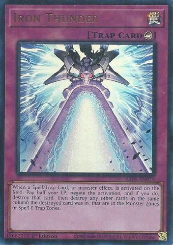[RA05-EN079] Iron Thunder (Ultra Rare)<1st>