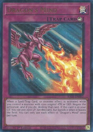 [RA05-EN082] Dragon's Mind (Ultra Rare)<1st>