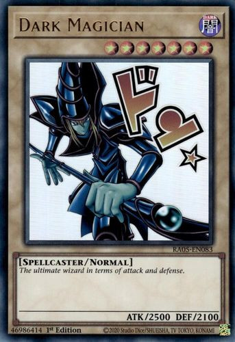 [RA05-EN083] Dark Magician (Text Art) (Ultra Rare)<1st>