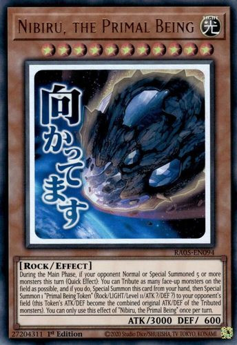 [RA05-EN094] Nibiru, the Primal Being (Text Art) (Ultra Rare)<1st>