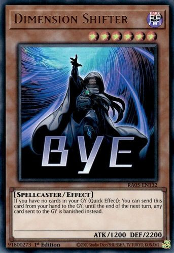 [RA05-EN132] Dimension Shifter (Text Art) (Ultra Rare)<1st>