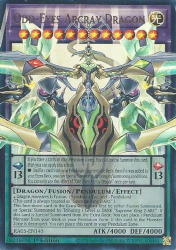 [RA05-EN145] Odd-Eyes Arcray Dragon (Extended Art) (Ultra Rare)<1st>