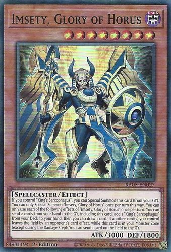 [RA05-EN027] Imsety, Glory of Horus (Super Rare)<1st>
