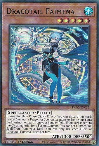 [RA05-EN035] Dracotail Faimena (Super Rare)<1st>