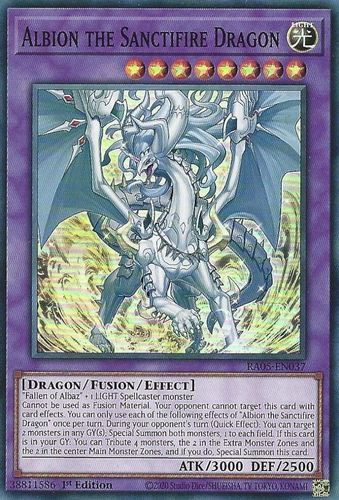 [RA05-EN037] Albion the Sanctifire Dragon (Super Rare)<1st>