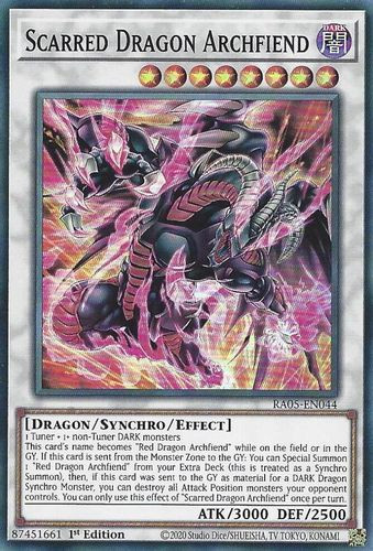 [RA05-EN044] Scarred Dragon Archfiend (Super Rare)<1st>