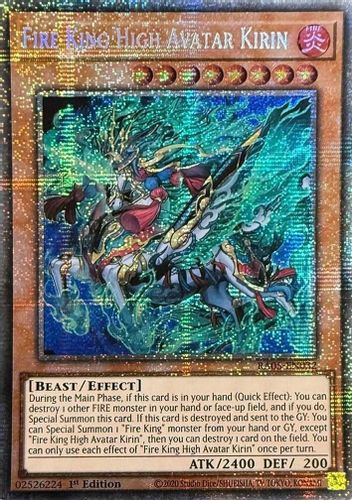 [RA05-EN032] Fire King High Avatar Kirin (Starlight Rare)<1st>