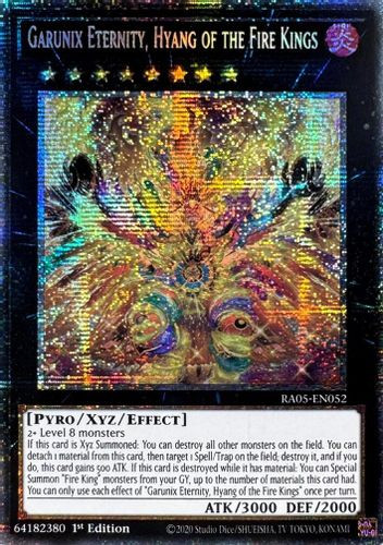 [RA05-EN052] Garunix Eternity, Hyang of the Fire Kings (Starlight Rare)<1st>