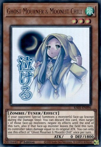 [RA05-EN096] Ghost Mourner & Moonlit Chill (Text Art) (Ultra Rare)<1st>